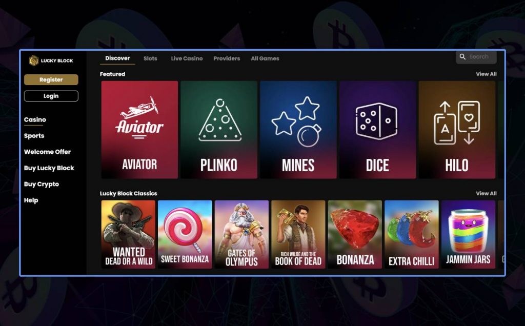 Lucky Block casino games