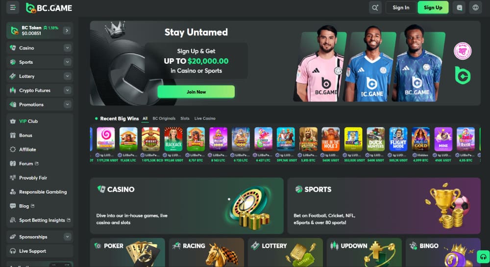 BC Game crypto bonuses and welcome offers
