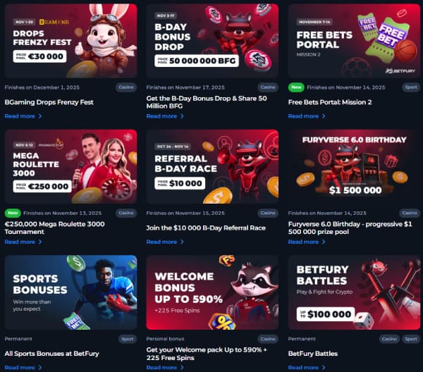 Betfury crypto payment options
