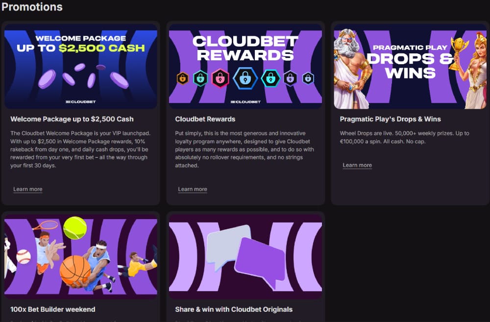 Cloudbet Cryptocurrency Payments