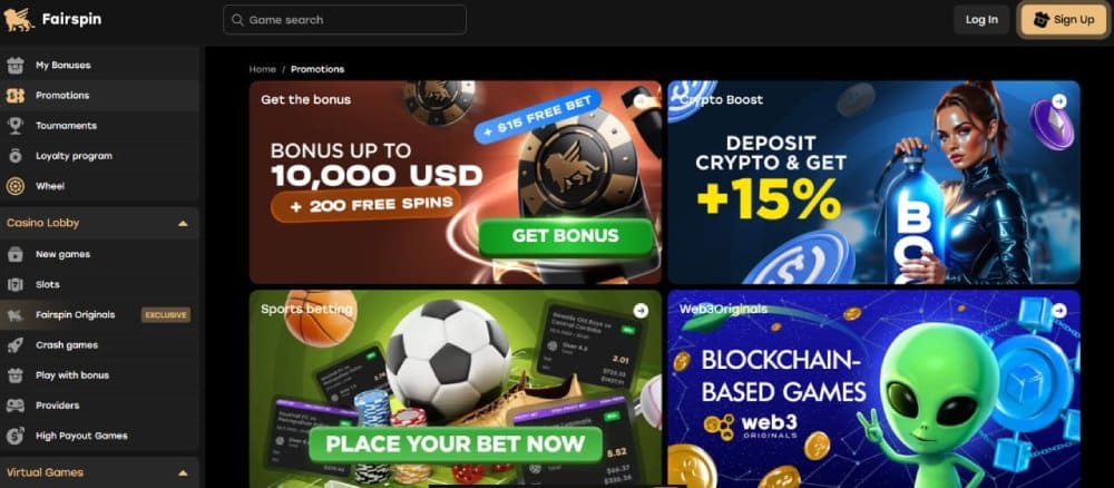 Fairspin Crypto Payments
