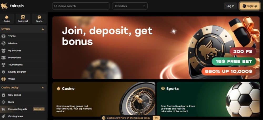 Fairspin Casino Bonuses and Promotions
