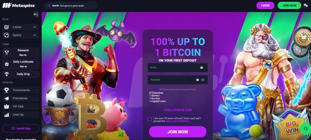 Metaspins Crypto Slots Collection
