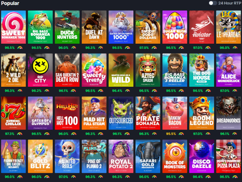 Metawin Game Selection
