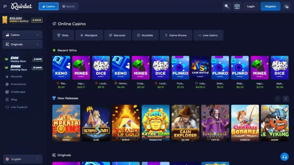 Rainbet crypto payment methods
