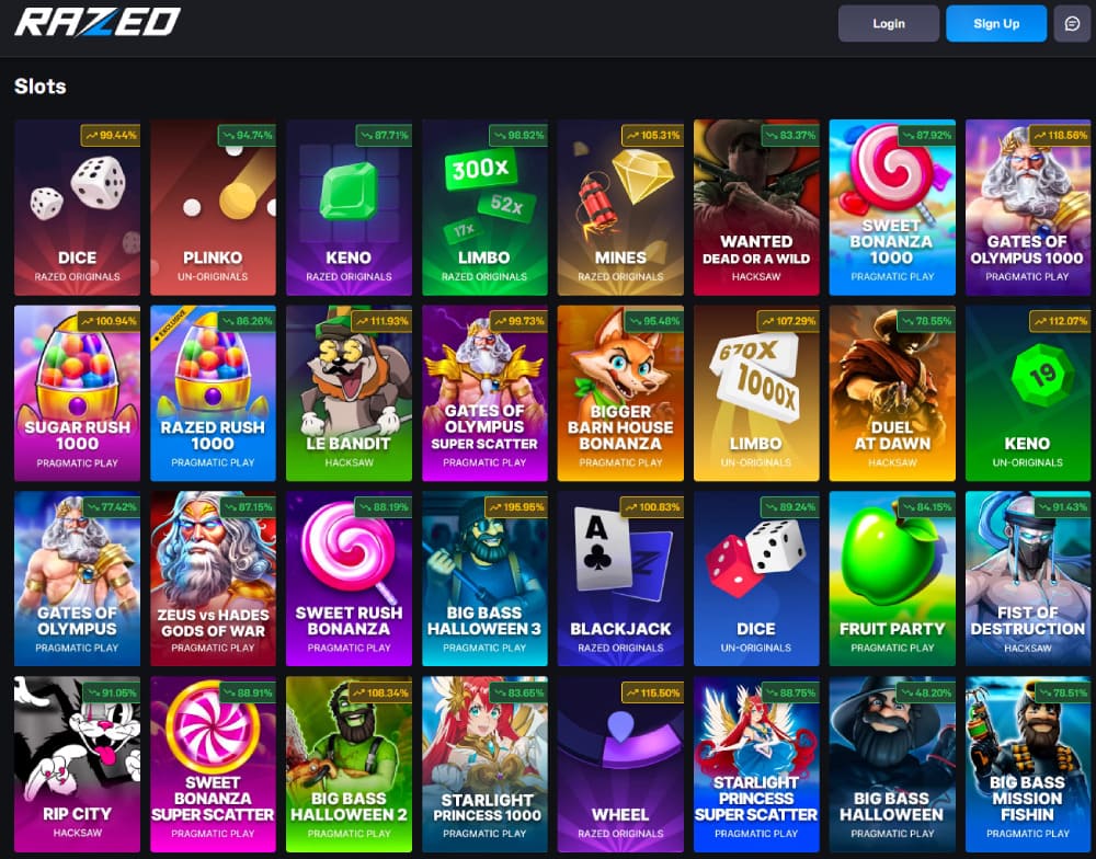 Razed Casino Bonuses and Promotions
