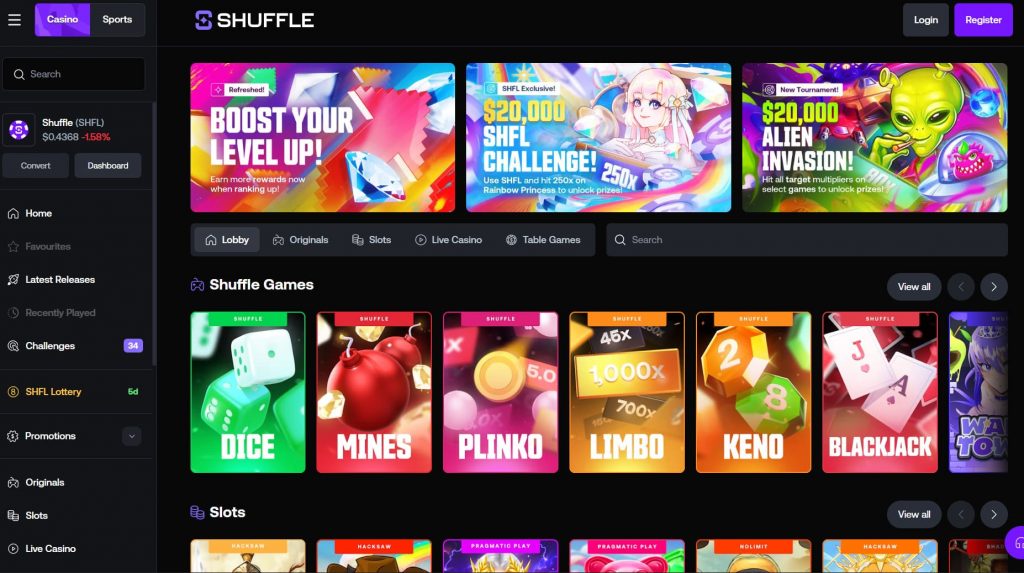 Shuffle Casino Bonuses

