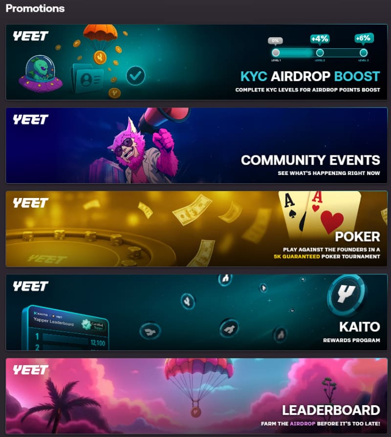 Yeet Casino Welcome Bonus Offer
